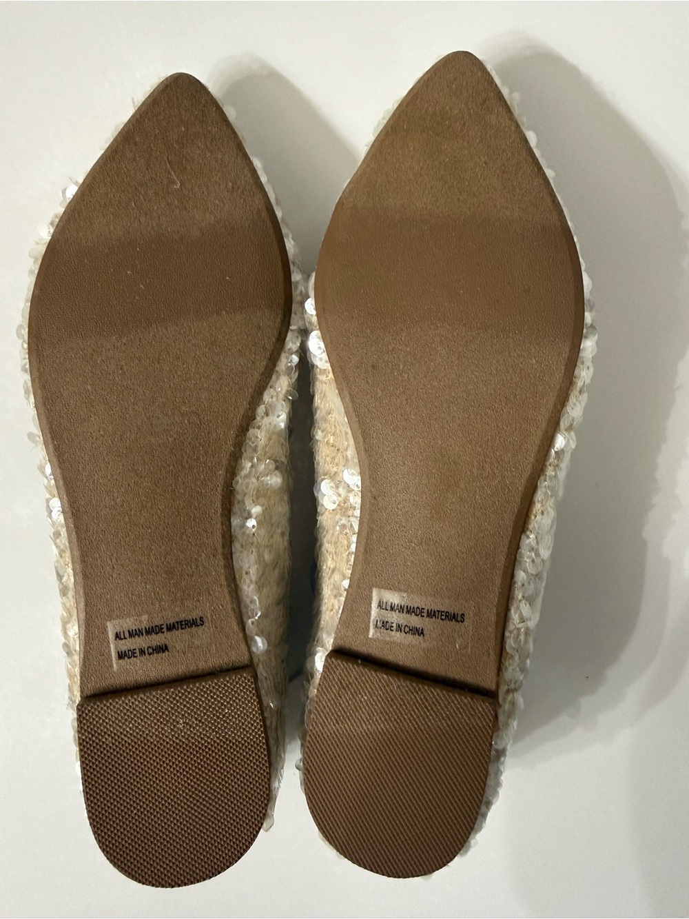 REPORT Sequin Pointed Toe Ballet Flats with Bow NWOT Women's Size 7.5 - Picture 3 of 7